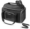 Petskd Top-Expandable Pet Carrier 18x11x11 Inches Delta American United Airline Approved, Soft-Sided Carrier for Small Cats and Dogs with Locking Safety Zippers and Anti-Scratch Mesh(Black)