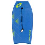 Osprey Body Board with Leash, HDPE Slick and Crescent Tail, XPE Boogie Board for Adults Children Kids, Zero, Blue/Green, 40 Inch