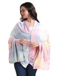 Kowsi 360 Degree Premium Soft Cotton Mother’s Breathable Breast Feeding Shawl & Light Weight Outdoor Baby Blanket Too. (Multi Color)