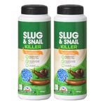 ZOPPER - Slug & Snail Killer Pellets Suitable for Organic Gardening - Ready-to-Use Bait Ferric Phosphate to Control Slugs and Snails (400GM, 2PK)