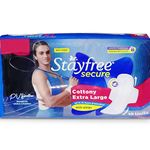 Stayfree Secure Cottony Sanitary Pads For Women With Wings - Extra Large, Pack of 18