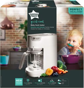 Tommee Tippee Baby Food Maker – White, Easy Steam & Blend