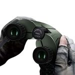 Mini Binoculars 15X25 Large Eyepiece Waterproof Pocket Binoculars for Adults High Power Small Kids Binoculars Compact Binoculars for Outdoor Bird Watching Travelling Hunting Hiking Concert Sightseeing