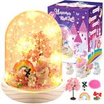 HappyGoLucky Unicorn Gifts for Girls Age 3-9, Craft Kits for Kids Age 3-8 Gifts for 3-9 Year Old Girls Unicorn Toys Girls Birthday Presents Christmas Xmas Gifts for Kids Lights Decorations Halloween