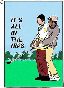 Funny Golf Towel, Printed Golf Towels for Golf Bags with Clip, Golf Gift for Men Husband Boyfriend Dad, Birthday Gifts for Golf Fan - It's All in The HIPS