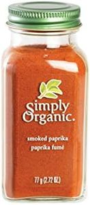 Simply Organic Smoked Paprika, Certified Organic - 77g Glass Bottle - Capsicum annuum, Spice