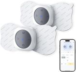 Comfytemp Wireless TENS Unit Machine for Pain Relief, Two Sets of TENS Unit Muscle Stimulator, Up to 30 Modes TENS Device for Back Pain, Rechargeable Portable with APP Control（4pads）