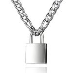 DIBOLA Padlock Necklace Stainless S