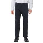 Kenneth Cole Men's Slim Fit Stretch Casual Pant, Black Canvas, 32W x 32L