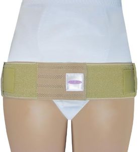 GABRIALLA Maternity Belt | 2 in 1 Maternity Support and Post Pregnancy Hip Wrap | Back Support | Abdominal Binder | Belly Band | MS-14 Beige,Small 30-36", 1053522womens