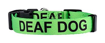 Native Pup Deaf Dog Collar| Hard of Hearing Warning| (Large)