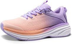 NORTIV 8 Women's Road Running Tennis Shoes FlexLife Comfortable Walking Shoes Athletic Workout Gym Cross Trainer Sneakers,Size 8,Pink/Purple,SNRR241W