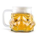 Original Stormtrooper Beer Glass, Transparent, 1 Pint Size (600ml), Original Fan Merchandise, Perfect Birthday Gifts for Men and Women, Perfect for Collectors and Beer Enthusiasts - Thumbs Up!