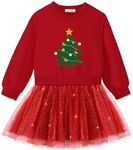 Arshiner Toddler Long Sleeve Dress Patchwork Tulle Tutu Girls Birthday Party Dresses Maroon Clothes 5t Dresses for Girls