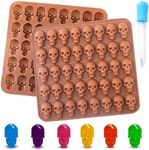 BUSOHA Gummy Skull Candy Molds Sili