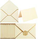 50 Pack A7 Envelopes with 5x7 Folde