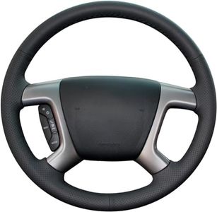 MEWANT Stitch On Steering Wheel Cover for Chevy Silverado Tahoe