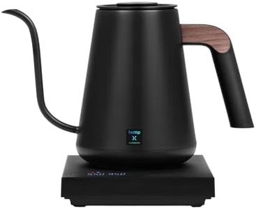 TIMEMORE Fish Pro X 900ml Electric Gooseneck Kettle for Pour Over Coffee, 0.5°C Precision Temp Control, Dynamic Fast Heating, Grooveboard Touch Slider, High-Altitude Protection, Stainless Steel