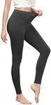 WiWi Women's Leggings Thermal Warm Underwear Pants Soft Long Johns Viscose from Bamboo Baselayer Pant for Winter S-XXL,Charcoal Heather,Medium