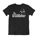 buzz shirts The Grandfather, Mens Retro Film Organic Cotton Grandfather Themed T-Shirt Black