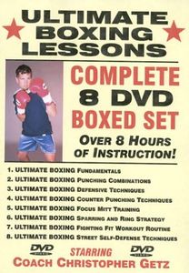 "Ultimate Boxing Lessons" COMPLETE 8 DVD BOXED SET, Starring Boxing Coach Christopher Getz