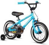Glerc NuNu Kids Bike, 16 Inch Boys Bike for 4-7 Years Old Children, BMX Style Kids Bicycle with Training Wheels & Coaster Brake, Blue
