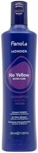 Fanola Wonder No Yellow Purple Shampoo - Purple Color Depositing Shampoo for Blondes, Bleached & Grey Hair - Formulated with Violet Pigment to Remove Brassy Tones from Hair (11.83 Fl Oz)