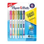 Paper Mate Clearpoint Mechanical Pencils 0.7mm, HB #2 Pencils Lead, Office Supplies, School Supplies, Teacher Supplies, Drawing Supplies, Drafting Pencils, Assorted Barrel Colors, 6 Count