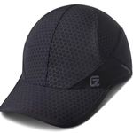 GADIEMKENSD Sport Hat Soft Brim Lightweight Running Hat Quick Drying Mesh Baseball Cap for Men Cooling Portable Breathable Sun Caps Workouts and Outdoors Black