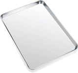 Zoov Stainless Steel Baking Tray Oven Tray| Large Cookie Sheet Pan for Baking Cooking | Tea Tray & Serving Trays for Kitchen| 1Pcs