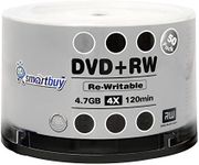 50 Pack Smartbuy Blank DVD+RW 4X 4.