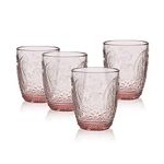 Fitz and Floyd Maddi Rocks Double Old Fashioned, Set of 4, Blush