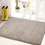 PURRUGS Dirt Trapper Door Mat 50 x 80 cm, Non-Slip Machine Washable Entrance Rug, Dog Door Mat, Super Absorbent Welcome Mat for Front Door, Back Door, Entry, Muddy Wet Shoes and Paws