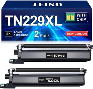 TEINO Compatible TN229XL Black Toner Cartridges Replacement for Brother TN229XL TN229 TN229XLBK TN 229 TN 229XL Toner for MFC-L3720CDW MFC-L3780CDW HL-L3220CDW HL-L3280CDW Printer Black (2 Pack)