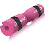 POWER GUIDANCE Barbell Squat Pad - Neck & Shoulder Protective Pad - Great for Squats, Lunges, Hip Thrusts, Weight lifting & More - Fit 50mm Olympic Bar - Pink