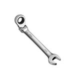 WISEUP Spanner, 180 ° Adjustable Flex-Head Ratchet Spanner, CR-V Chrome-Vanadium Steel 8mm Spanner, Double-end Combination Wrenches, Labor-Saving Rust-Proof Tools