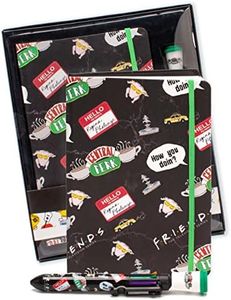 Friends Notebook & Multi-Coloured Pen A5 F.R.I.E.N.D.S Book Gift One Size