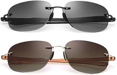 2 Pair Rimless Bifocal Reading Glas