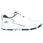 Skechers Men's Torque Sport Fairway Relaxed Fit Spiked Golf Shoe Sneaker, White Navy, 11.5