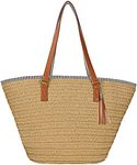 Womens Large Straw Shoulder Bag Bea