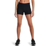 Under Armour Women's HeatGear Armour Mid Rise Shorty , Black (001)/White, XX-Large