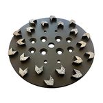 10" Concrete Diamond Grinding Disc Plate for Edco, Husqvarna, Blastrac, Arrow Segments, 40/50 Grit