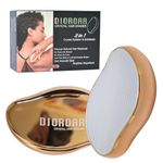 DIOROAR Crystal Hair Eraser,Upgrade Crystal Hair Remover,Physical Nano Glass Hair Removal Device,Painless Epilator and Exfoliator for Quick Soft Silky Skin(Golden)