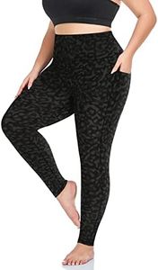 MOREFEEL Plus Size Leggings for Women with Pockets-Stretchy X-5XL Tummy Control High Waist Workout Yoga Pants