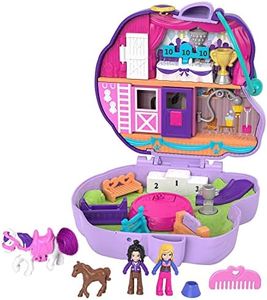 Polly Pocket Cofre con Forma de Perro Corgi Cuddles, con muñecas y Mascotas, Juguete para niñas y niños +4 años (Mattel GTN14)