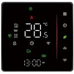 Hive Thermostat, Smart Thermostat for Combi Boiler Energy Saving Wireless Thermostat Supports Touch Control and Remote Control Weekly Programmable WiFi Thermostat,Black