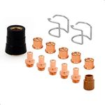 WeldingStop Plasma Kit for Eastwood Versa Cut 60 CB70 Torch (PKG-14, Tip Diameter 1.2mm 0.047'', Electrode Replacement)