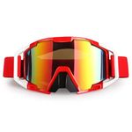 ATV Goggles Dirt Bike Goggles Motorcycle Motocross Goggles Wide Vision Glasses Bike Riding Goggles UTV Goggles Ski Goggle UV400 Anti-Fog Scratch Windproof Dustproof for Men Women Youth Kids Color Lens