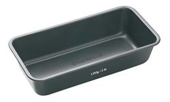 MasterClass KCMCHB8 3lb Loaf Tin with PFOA Non Stick and Seamless Design, Heavy Duty Carbon Steel, 28 x 13cm Large Bread Pan , Grey