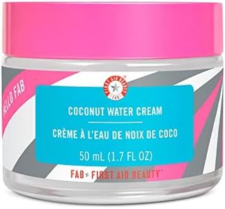 First Aid Beauty Coconut Moisturising Cream Day Cream & Night Cream with Coconut Water, Oil-Free Non-Comedogenic Formula, 50 ml, Hydrates and Brightens